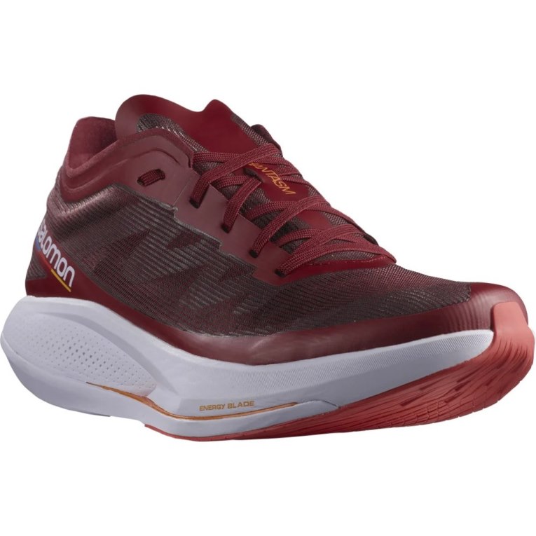 Burgundy Salomon Phantasm Men's Running Shoes | PH 12598L